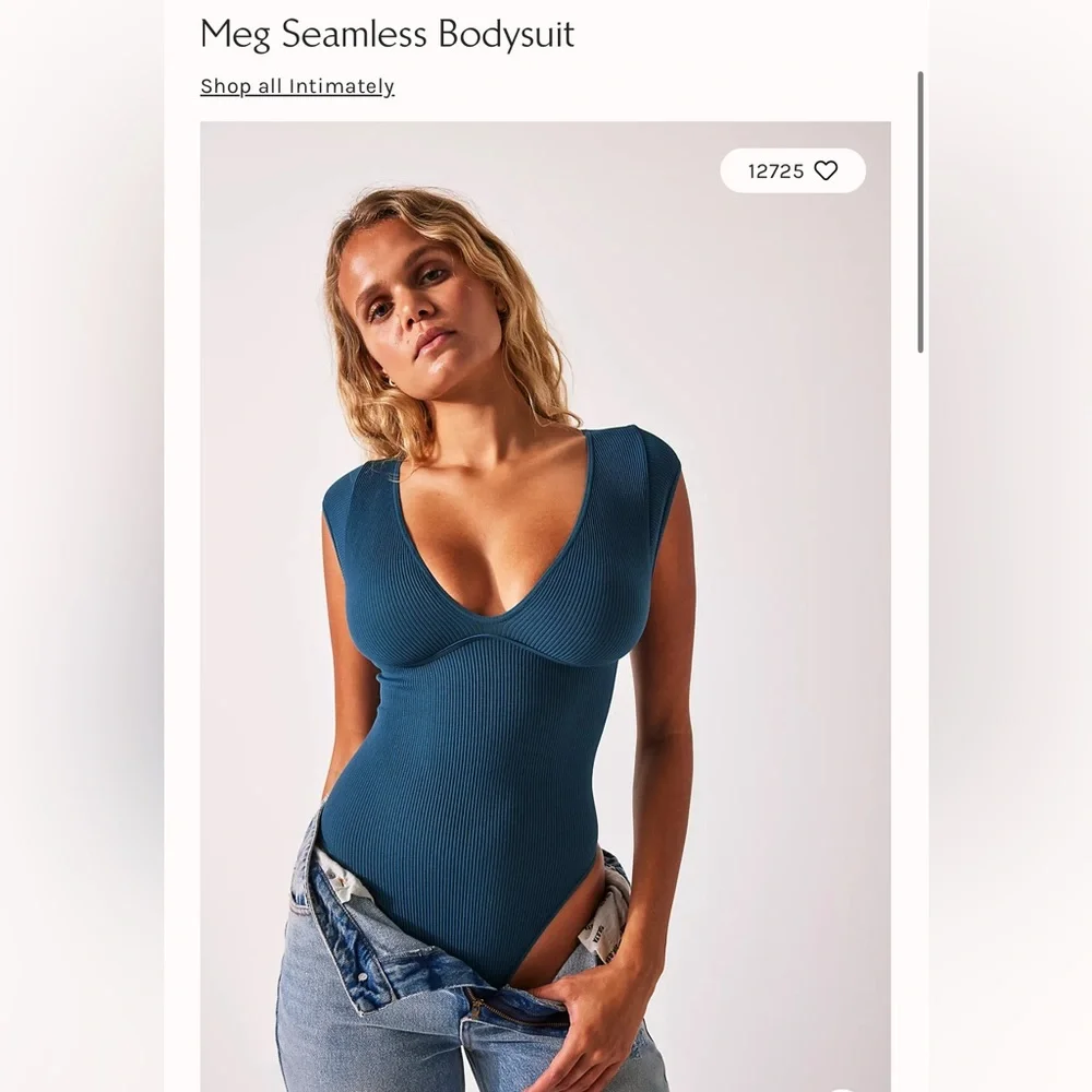 NWT Free People Meg Seamless bodysuit